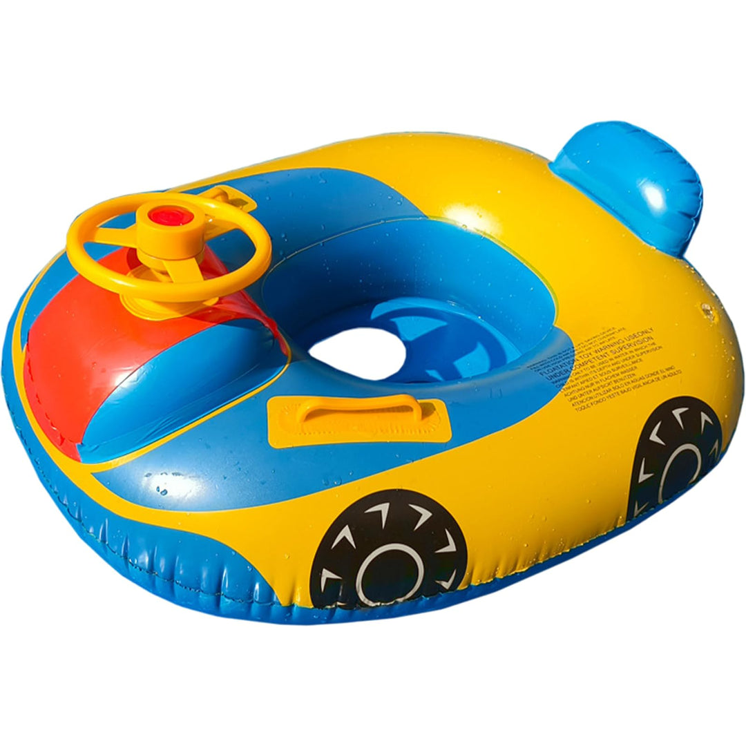 Baby aufblasbarer Pool Float Schwimmen Schwimmboot mit Lenkradhorn für Kinder Kleinkind aufblasbare