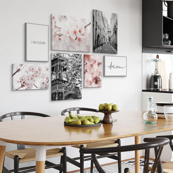 Muralo - Wandbilder Set - Leinwand Bilder Set Aufhängefertig - Bilder für Wohnzimmer Schlafzimmer -