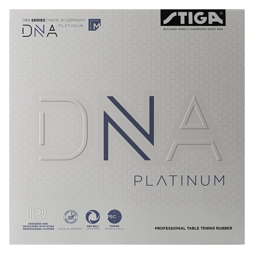 Stiga Unisex-Adult DNA Platinum M Tischtennisbelag 2.1 Rot, 2.1 Rot