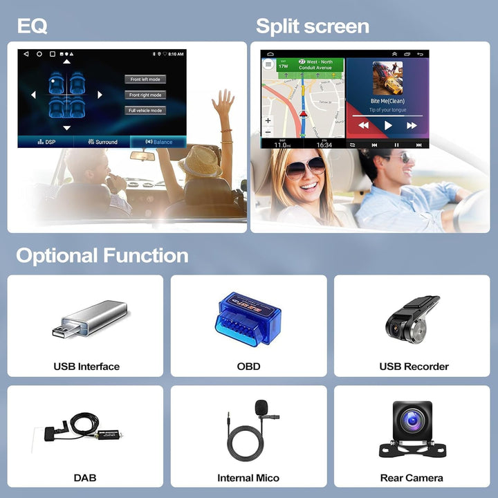 2G+64G CAMECHO Android 13 Autoradio mit Navi für BMW X1 E84(2009-2016),10 Zoll Bildschirm Doppel Din