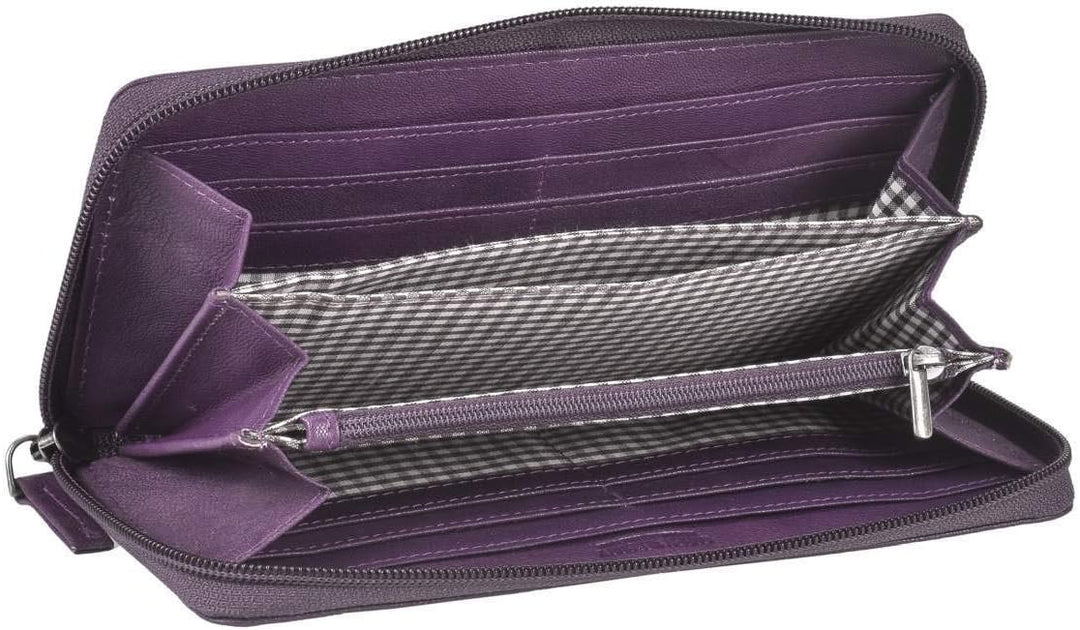 Greenburry Tumble Nappa Geldbörse Leder 20 cm