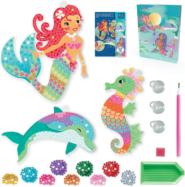 ARTISTA 9342961 Bastelset Glitzerfensterbilder, Unterwasserwelt, Kreativset in praktischer Aufbewahr