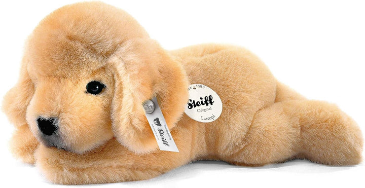 Steiff 280160 22 liegend Kleiner Freund Golden Retriever-Welpe Lumpi, GOLDBLOND, 22 cm, 22 cm