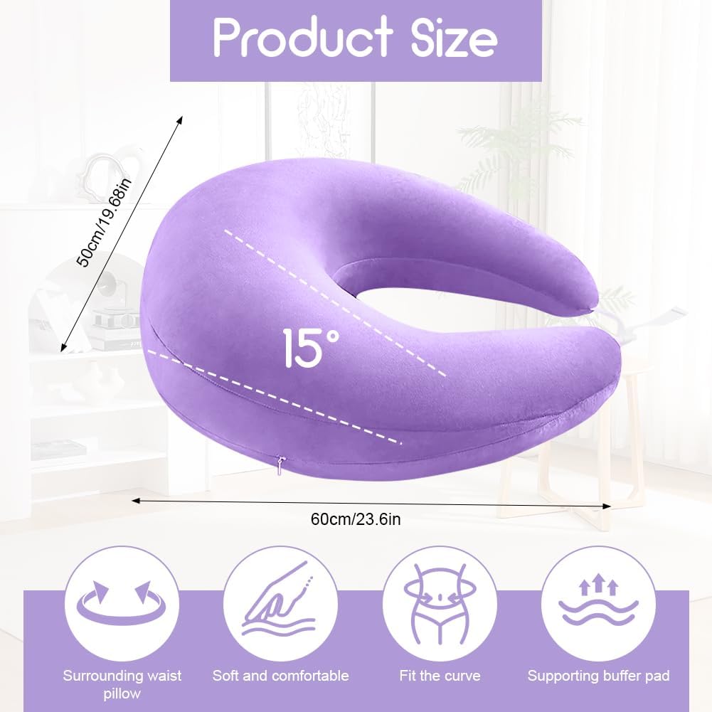 Ergonomisches Crealis-Kissen, Schosskissen Lesekissen,Ergonomisches Gaming Armkissen, Häkelkissen St