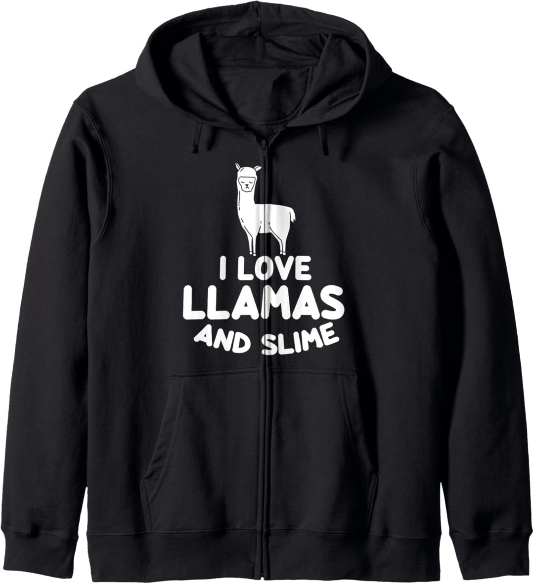 Funny Slime Glue Llama and Alpaca Girls Kapuzenjacke