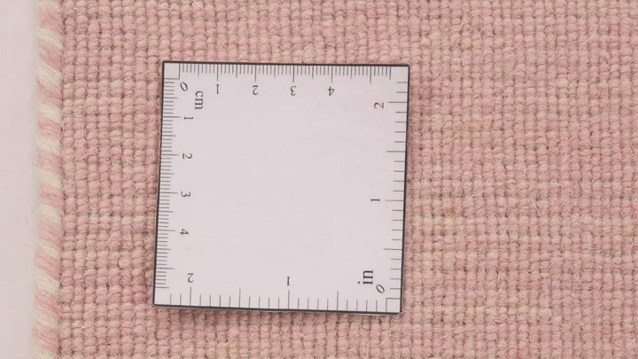 RUG PRINCE Wollteppich Gabbeh Uni 40x60 Handgewebt Rosa Einfarbig Handarbeit Zimmer Rosa 40x60 cm, R