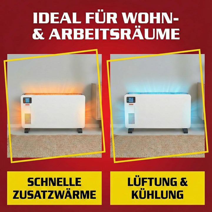Hecht Elektroheizung (Brandneue Version) - Heizgerät für eine schnelle und wohlfühlende Wärme – Stro
