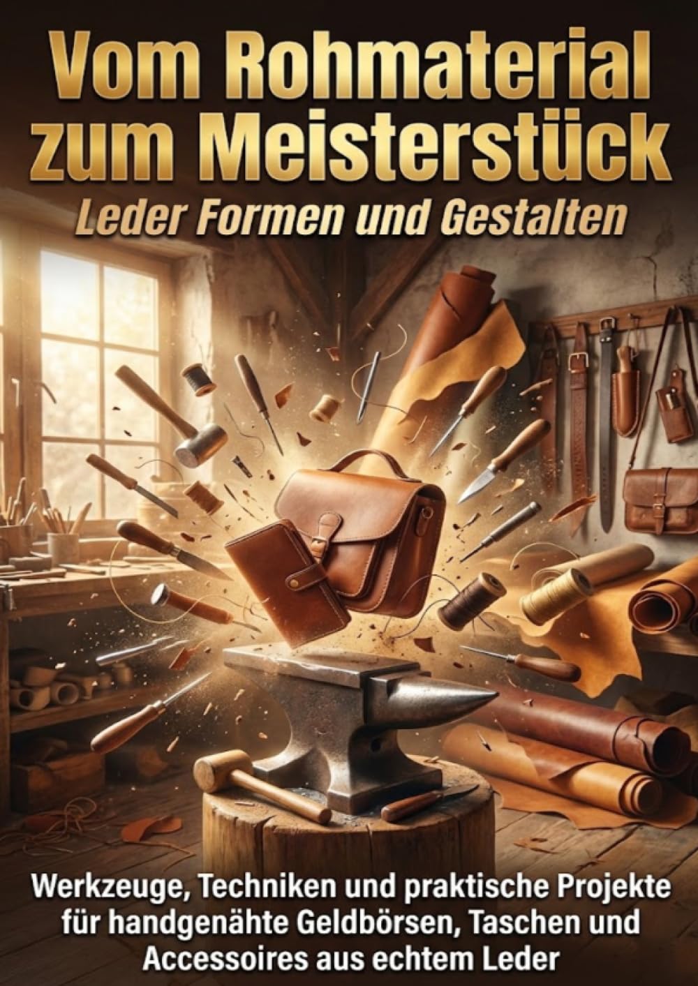 Vom Rohmaterial zum Meisterstück: Leder Formen und Gestalten: Werkzeuge, Techniken und praktische Pr