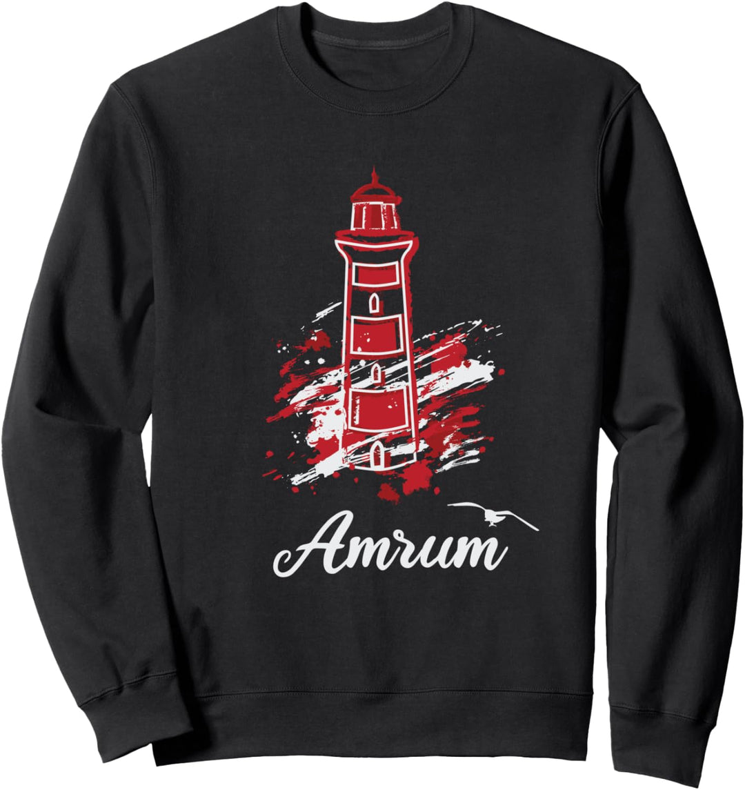 Insel Amrum Nordsee Wattenmeer Leuchtturm Sweatshirt