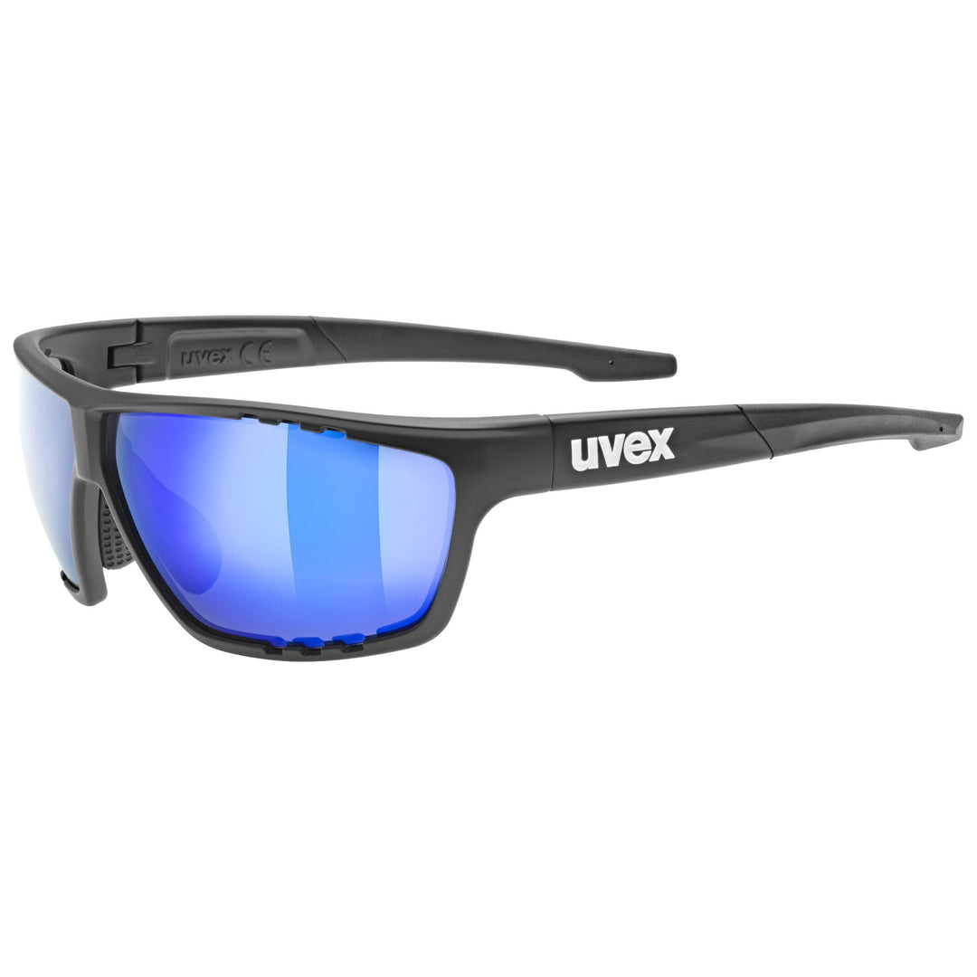 Uvex Unisex Sportstyle 706 Sportbrille (1er Pack) Einheitsgrösse Black Matt/Blue, Einheitsgrösse Bla