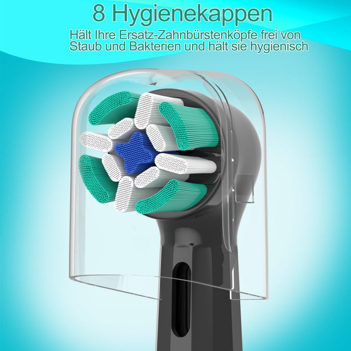 8er IO Sanfte Reinigung Aufsteckbürsten Kompatibel mit Oral B iO Elektrischen Zahnbürstea, Sensitiv