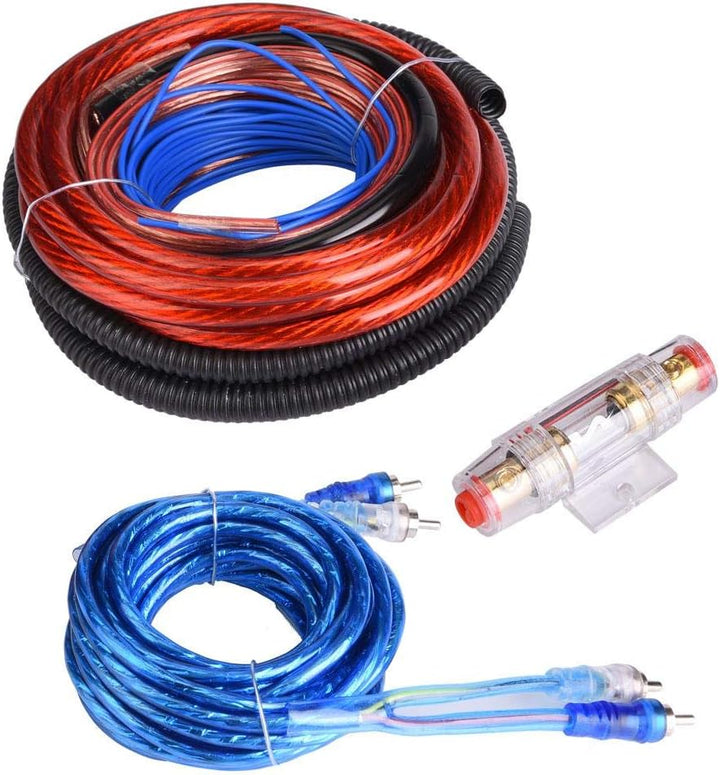 KIMISS Kabel-Set für Subwoofer-Verstärker, 4 Gauge, 2.800 W, für Lautsprecher