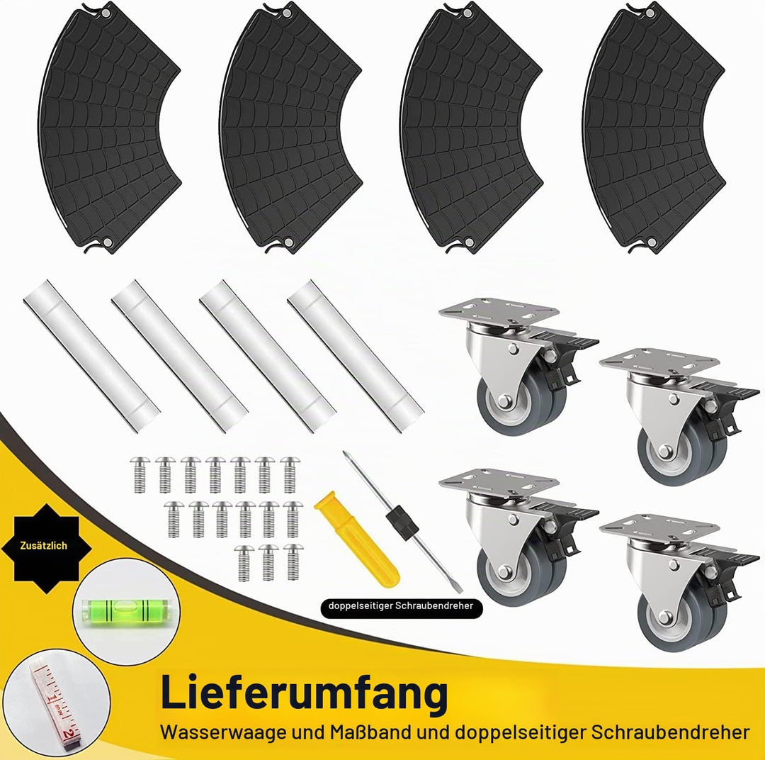 WELDUN Pflanzenroller Aussenbereich Rollbrett pflanzen pflanzenregal 200KG Tragkraft pflanzenständer