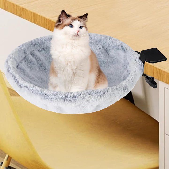 Katzen Schreibtischbett - Gemütliche Katzenhängematte Mit Bis Zu 23 Kg Tragkraft | Waschbares Katzen