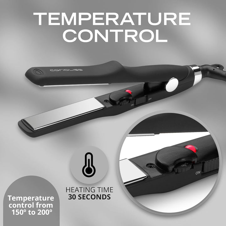 CORIOLISS C-TRIP | Haarglätter für Frauen | Titanium Glätteisen für feines Haar | Professionelles Gl