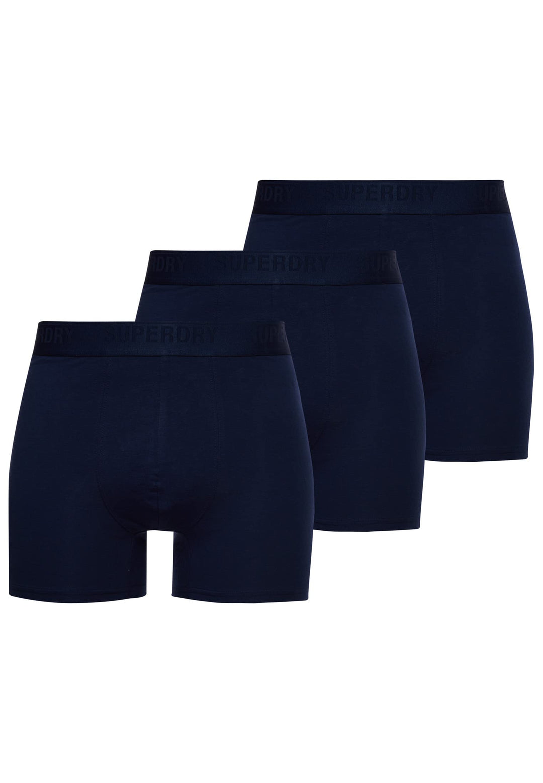 Superdry Mens Multi Triple Pack Boxer Shorts, Richest Navy, Small