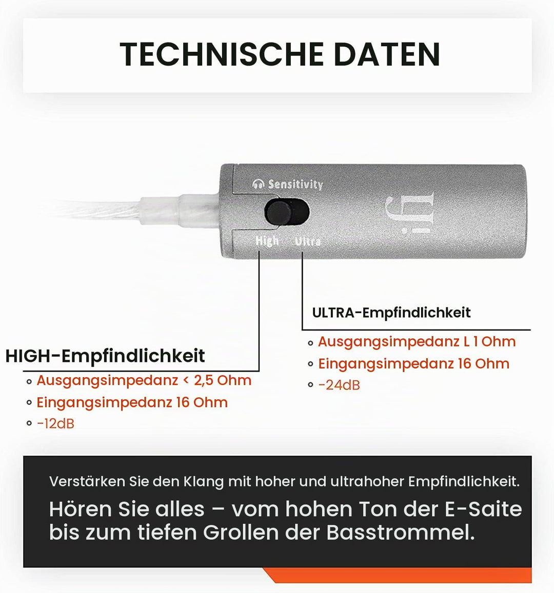 iFi iEMatch+ 3,5-mm-Stecker auf Buchse Kopfhörerbuchse In-Ear-Monitor Audio/Optimierer/Dämpfungsglie