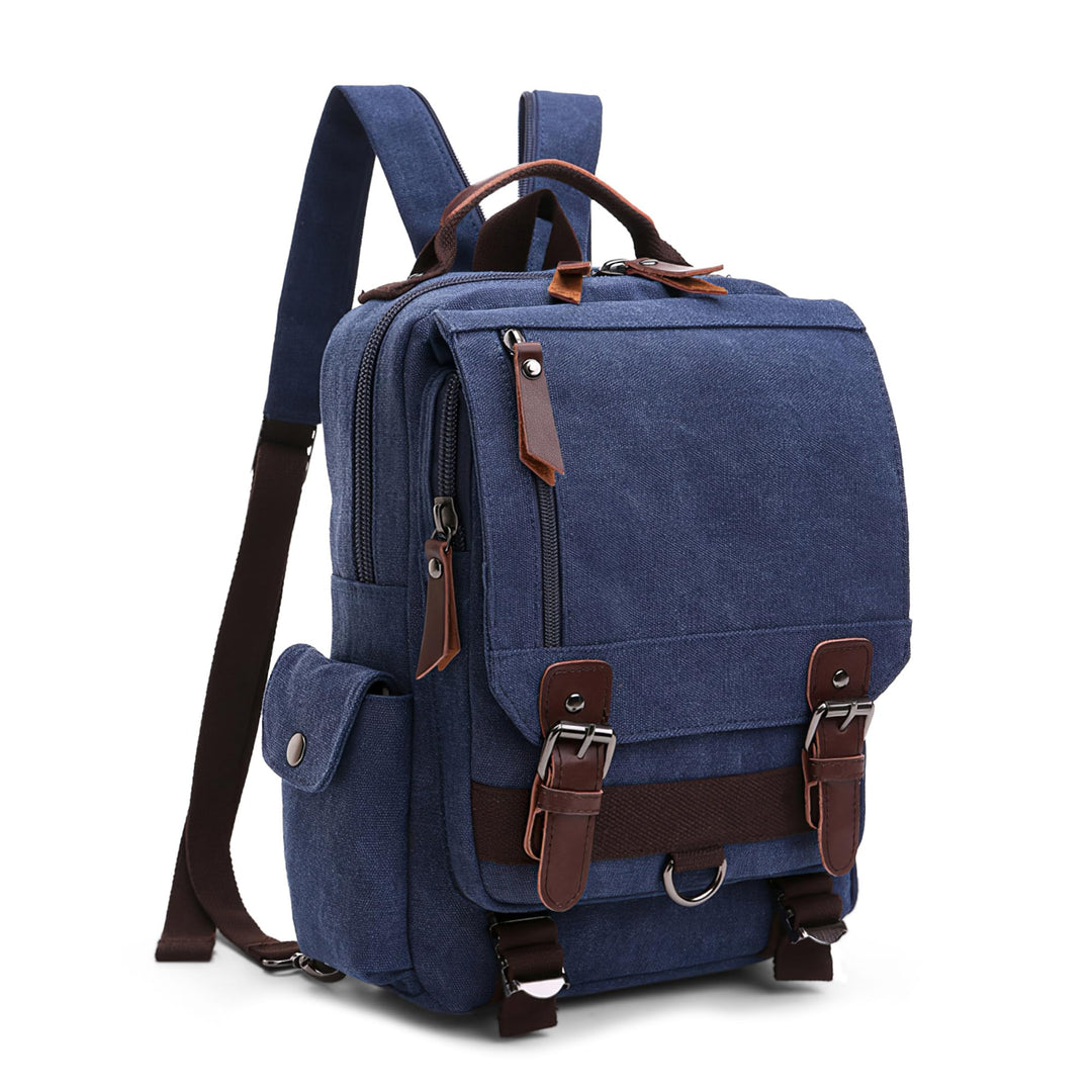 VARLIVOO Retro Sling Bag Herren Damen Crossbody Bag Umhängetaschen Schultertasche Wandern Reisen Cam