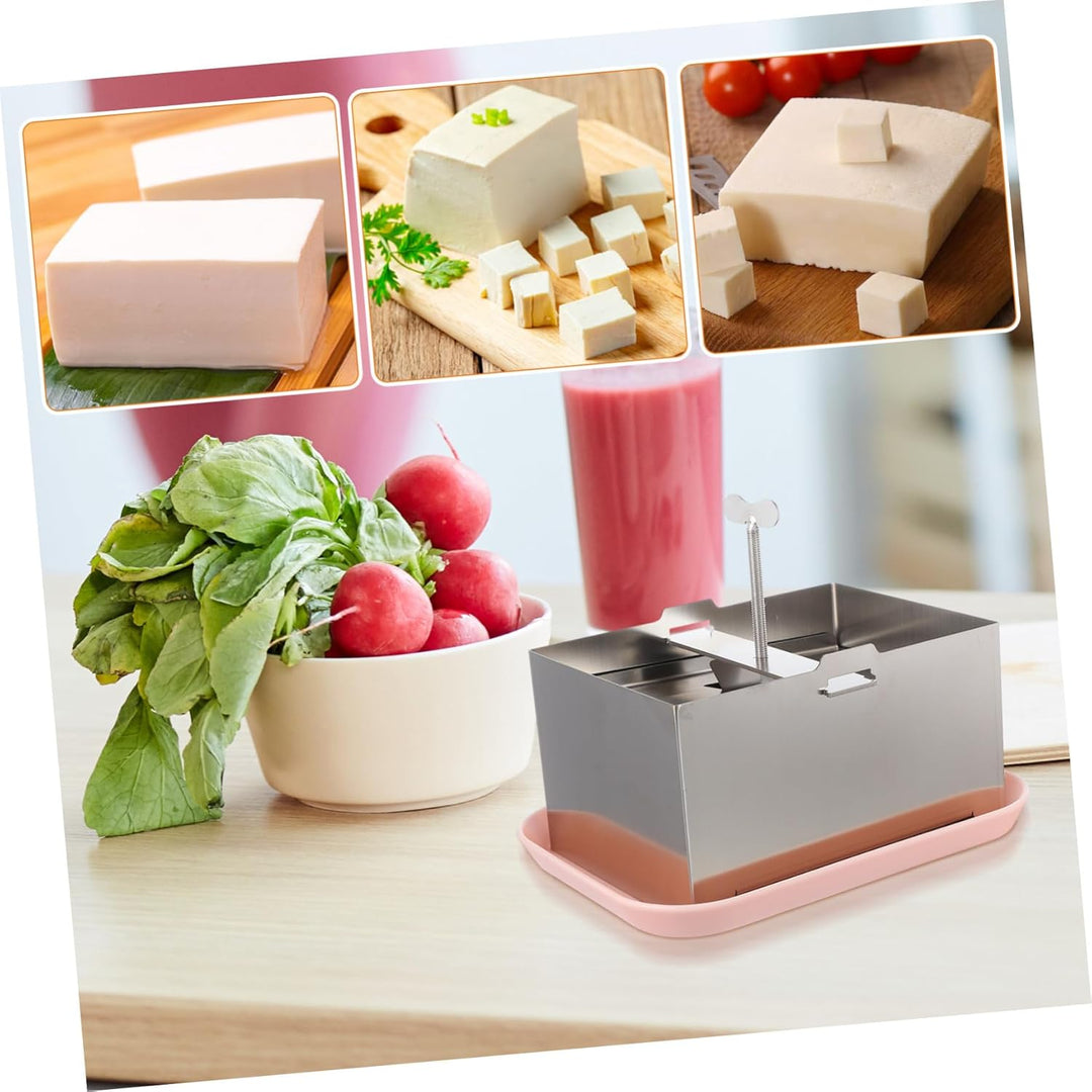 Angoily Edelstahl Tofu Pressform Gross Wiederverwendbare Tofu Presse mit Glatter Oberfläche Praktisc