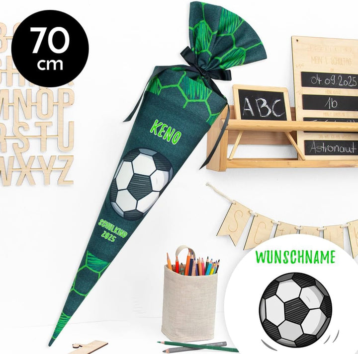 Schultüte aus Stoff Kuschel Velvet individualisierbar mit Wunschname personalisierbar 70 cm 85 cm -
