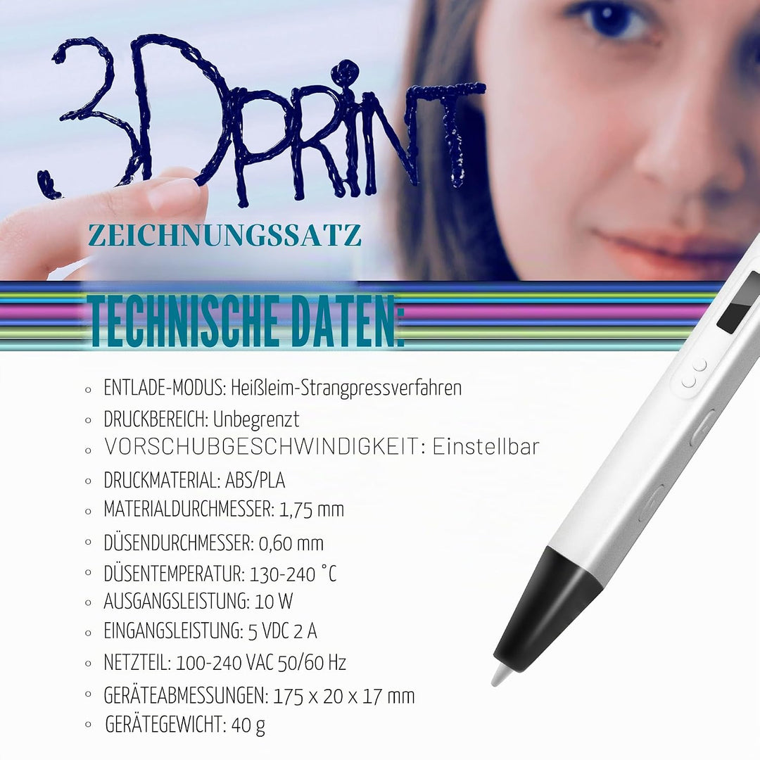 MYNT3D Professioneller 3D-Druckstift mit OLED-Display