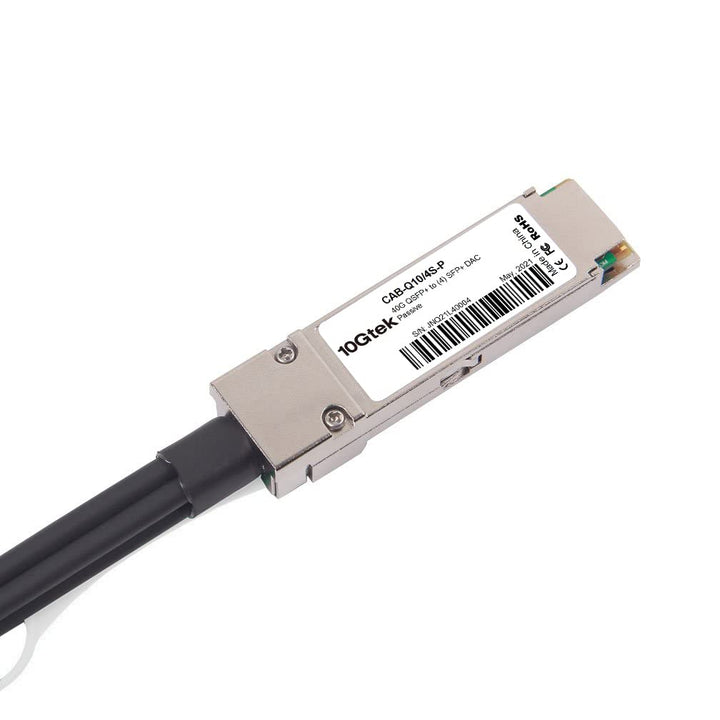 10Gtek für Cisco QSFP-4SFP10G-CU1M, 40Gb/s QSFP+ zu 4X SFP+ Direct Attach Breakout-Kabel, Passiv, 1-