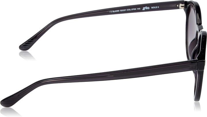 Lozza SL4289 Brille, transparent, Dunkelgrau, 52 Unisex, Erwachsene, Glänzend, transparent, Dunkelgr