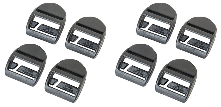 AceCamp® Klemm-Leiterschnalle [25mm – schwarz] - Gurtbefestigung Kofferverschluss - Rucksackverschlu