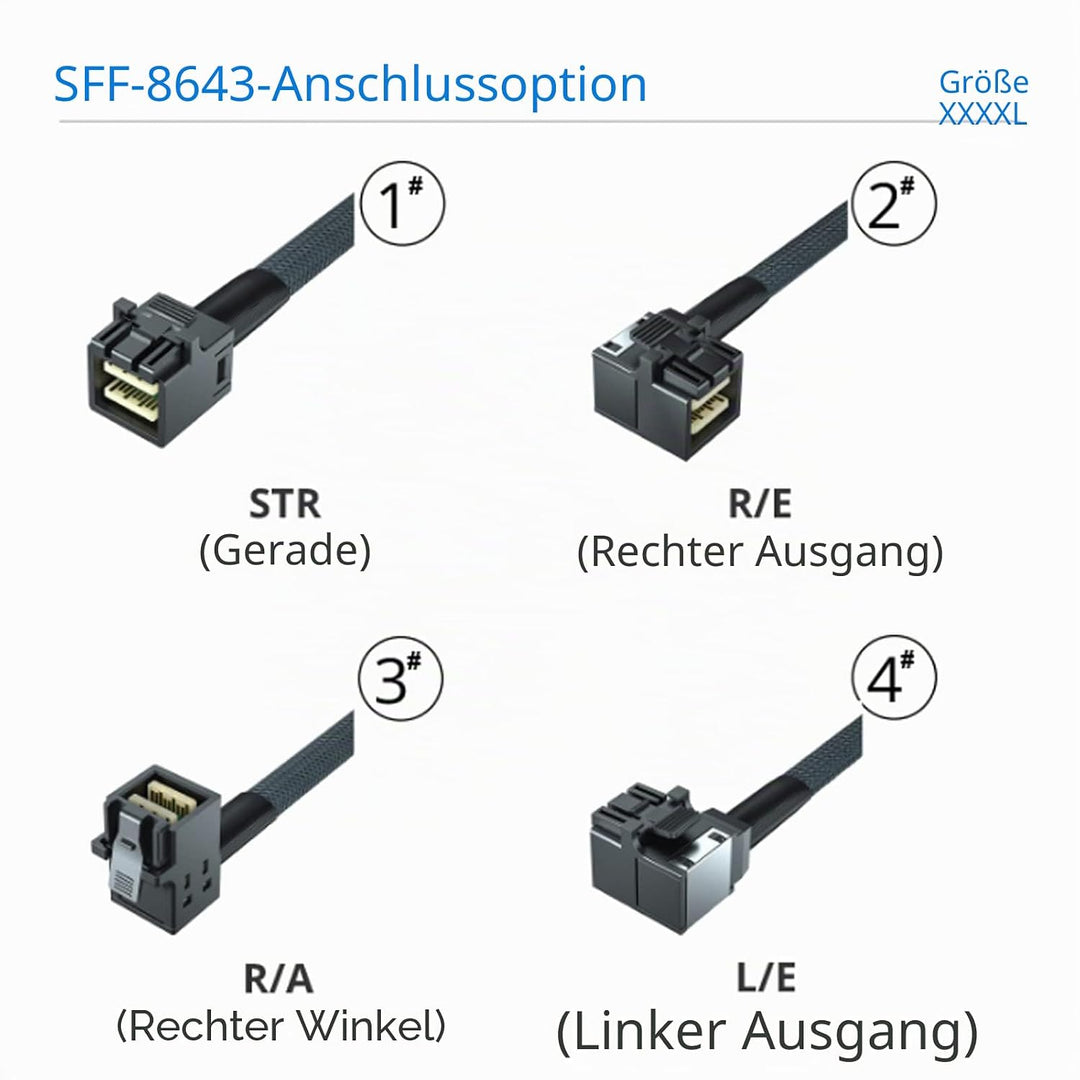 12G Internal Mini SAS SFF-8643 to U.2 SFF-8639 NVMe SSD Cable with 15 pin Male SATA Power Connector,
