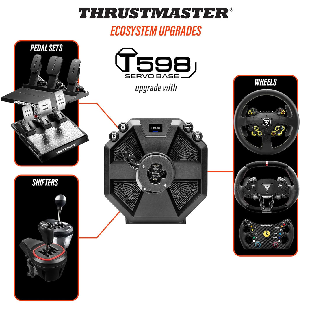 Thrustmaster T598 Servo Base, Direct Axial Drive-Rennlenkradbasis mit Force Feedback für PS5, PS4, P