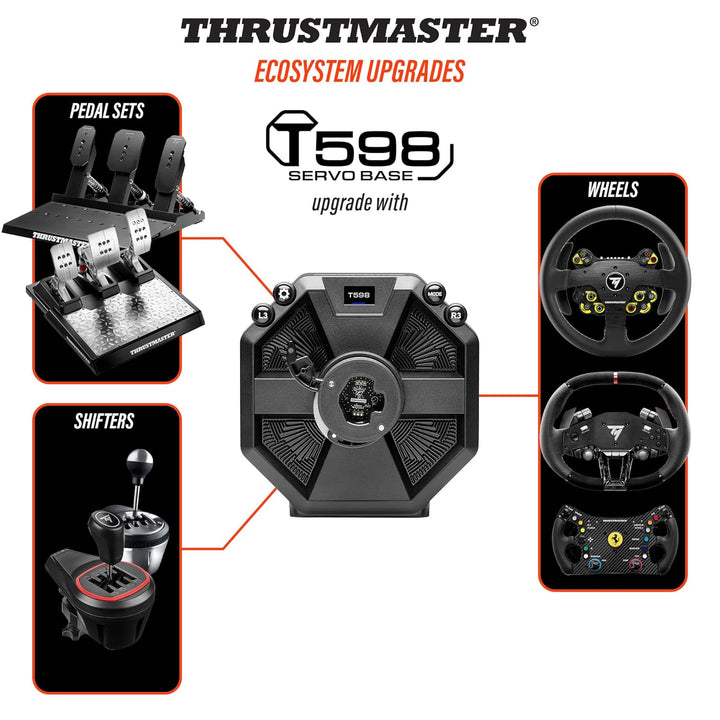 Thrustmaster T598 Servo Base, Direct Axial Drive-Rennlenkradbasis mit Force Feedback für PS5, PS4, P