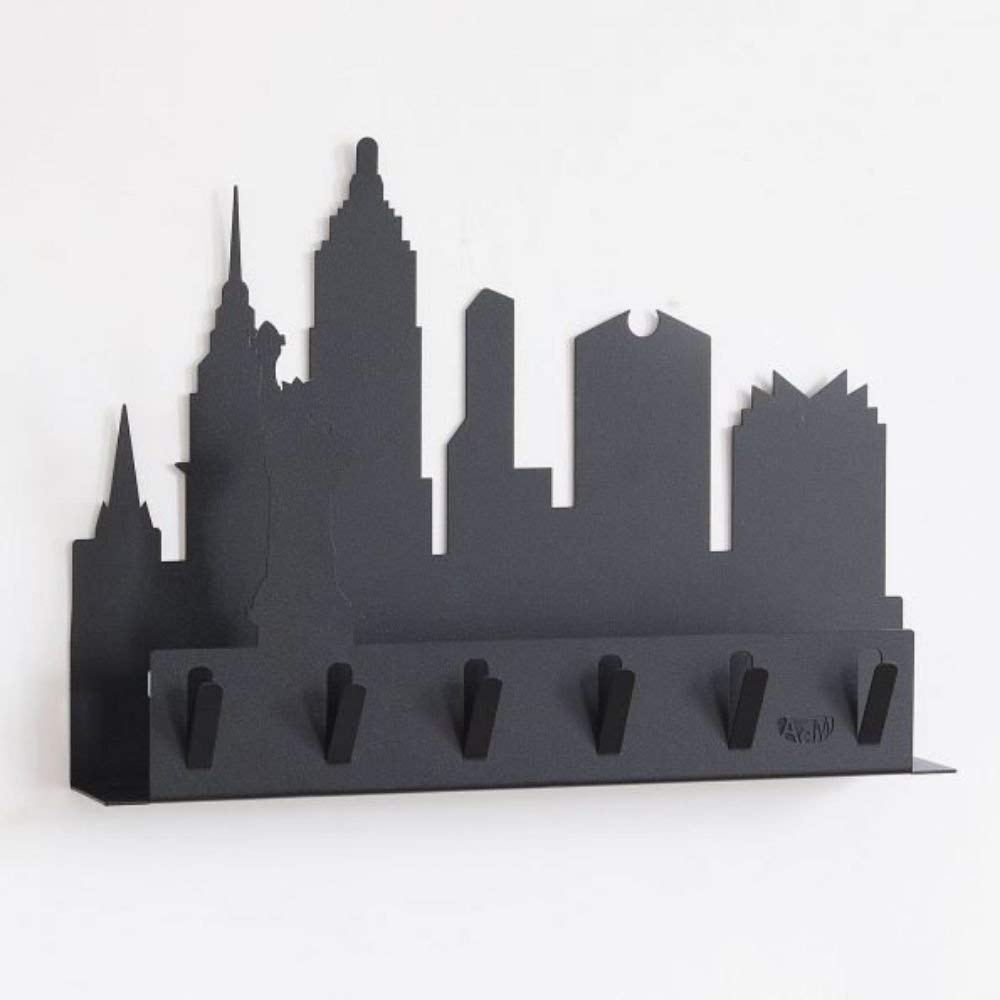 ARTI E MESTIERI New York Wandschlüsselhalter Schwartz