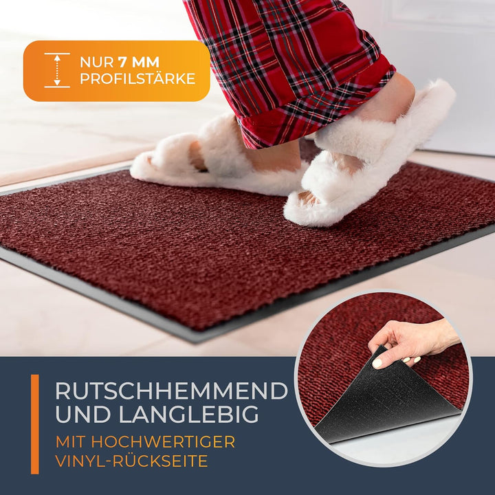 TIMELEOS Fussmatte Schmutzfangmatte mit äusserst starker Schmutz und Feuchtigkeitsaufnahme Eingangst