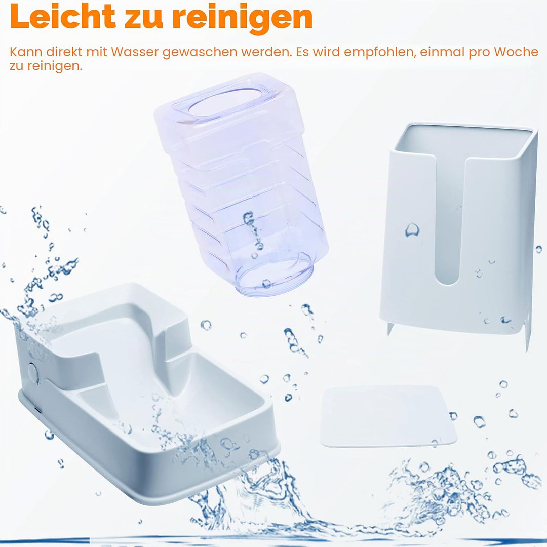 Automatischer Katzenfutterspender und Wasserspender im Set 2 Packungen Hund 1 Gallone für kleine, mi