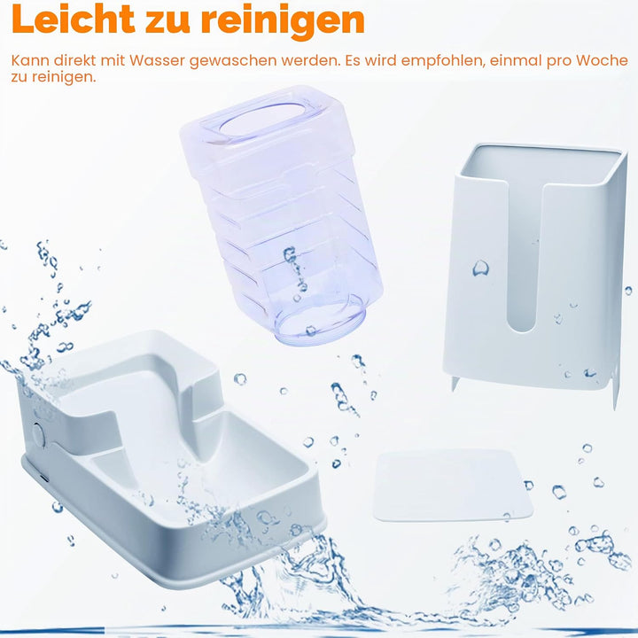Automatischer Katzenfutterspender und Wasserspender im Set 2 Packungen Hund 1 Gallone für kleine, mi