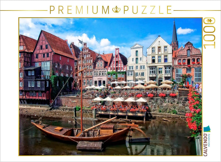 CALVENDO Puzzle Lüneburg und Lüneburger Heide 1000 Teile Lege-Grösse 64 x 48 cm Foto-Puzzle Bild von