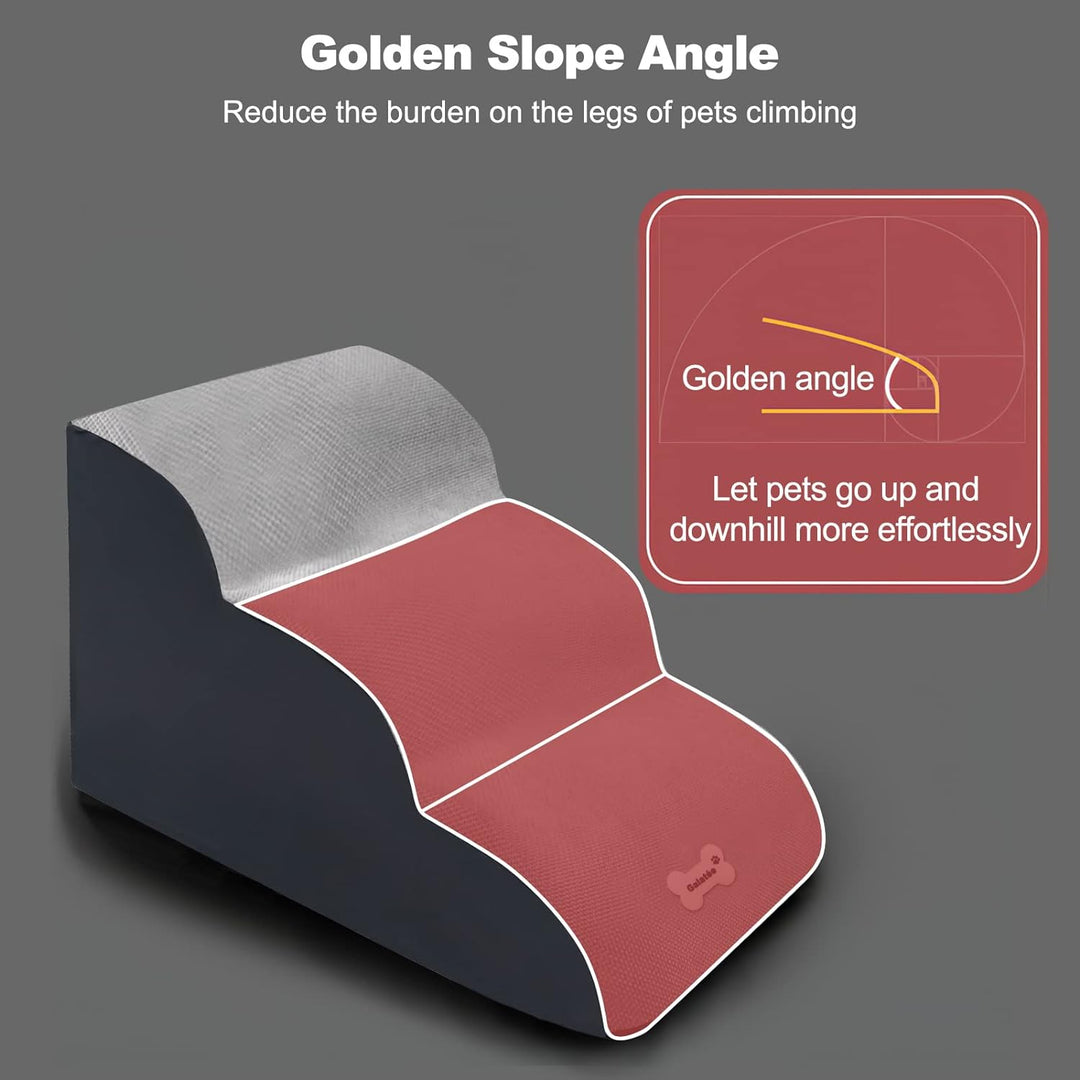 Galatée Hundetreppe, Weiche, Bequeme Haustiertreppe Mit Waschbarem Und Reissverschlussbezug, Einfach