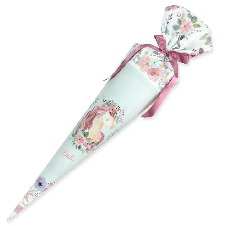Schultüte aus Stoff Kuschel Velvet individualisierbar mit Wunschname personalisierbar 70 cm 85 cm -