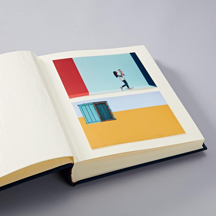 Semikolon 361765 Foto-Album Classic Medium - 21,6 x 25,5 cm - 80 Seiten cremefarben, für 160 Fotos -