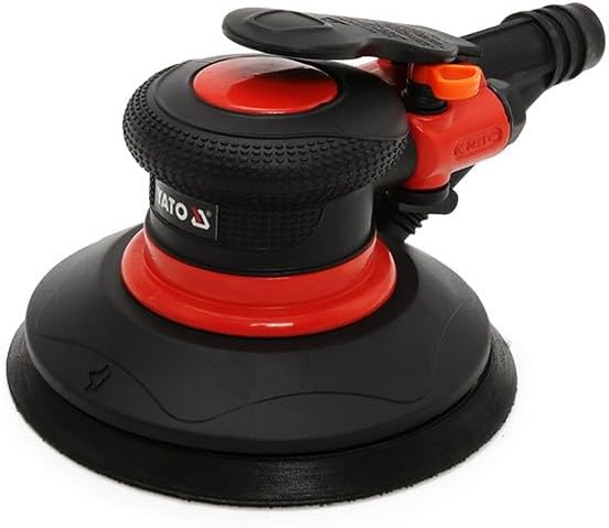 YATO Profi Druckluft-Excenterschleifer 150mm mit SCHLAUCH Excenterschleifer Excenter Schleifer Schle