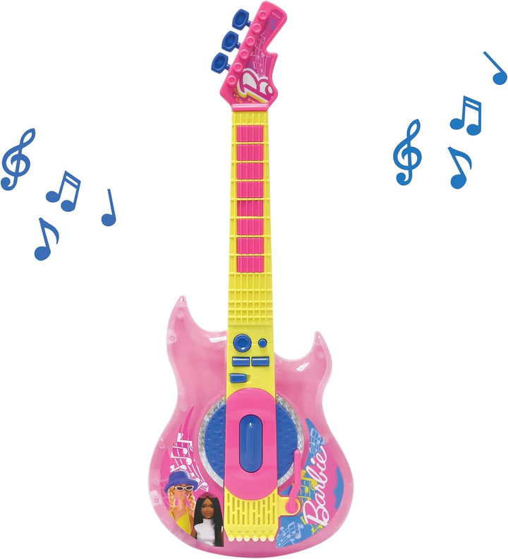 Lexibook, Barbie, Elektronische Gitarre mit Mikrofon und Brille zum Singen mit Stil, 2 Spielmodi, De
