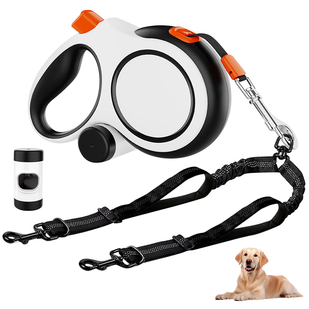 Laufleine Hundeleine, Rollleine Hund 8m, Einziehbare Hundeleine Mit Kotbeutelspender, 360° Flexibel,