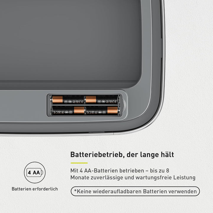 EKO Hana Deluxe 50L Mülleimer mit Sensor, Automatischer Mülleimer Küche, rechteckiger Bewegungssenso
