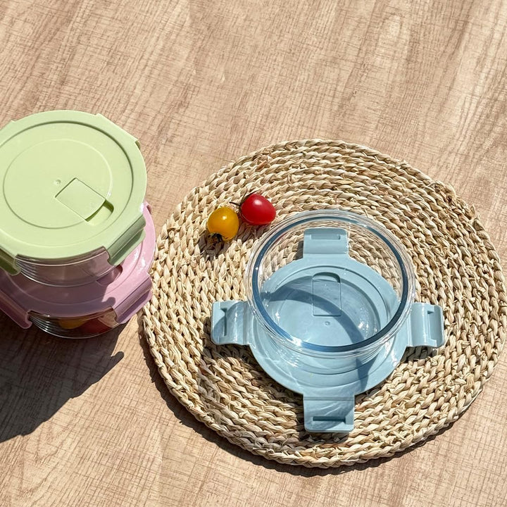 Glasschalen Mit Deckel, 520ML Suppen Behälter, Meal Prep Gläser, Glasdose Mit Deckel, Glas Vorratsdo