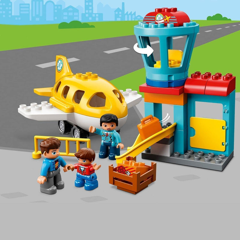 LEGO 10871 DUPLO Flughafen, Bauset mit Flugzeug für Kinder ab 2 Jahre Single, Single