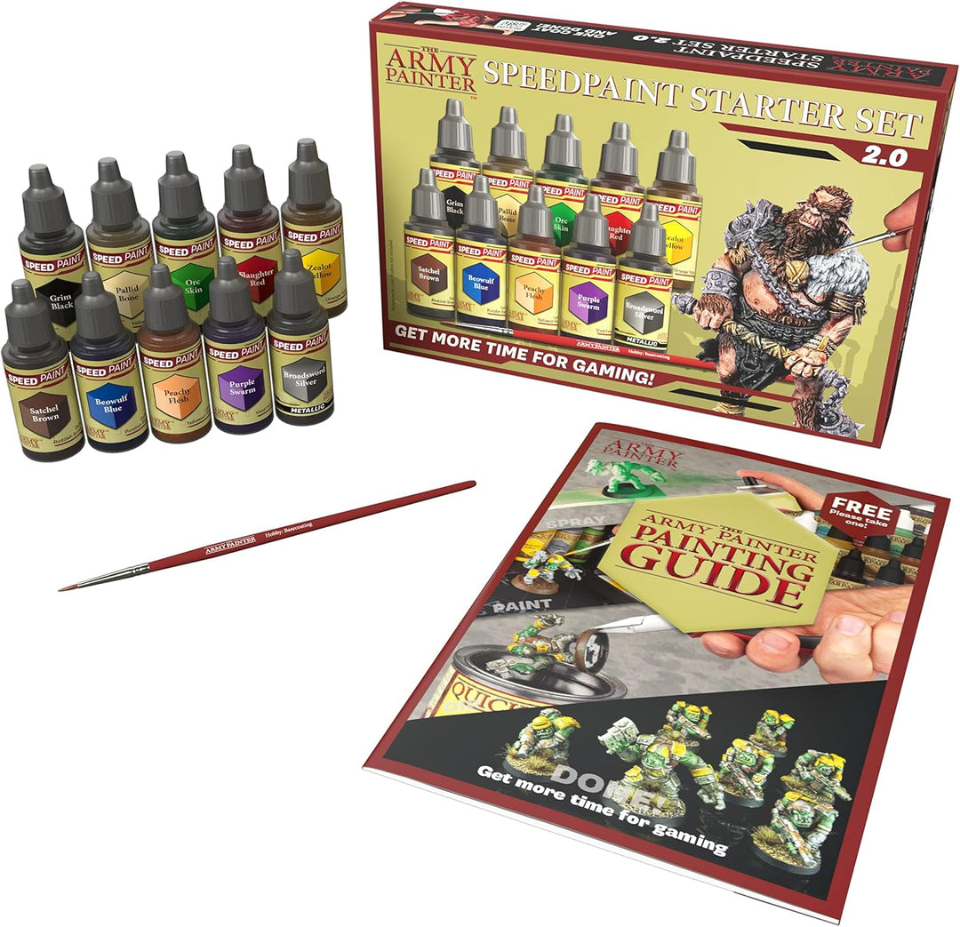The Army Painter Speedpaint 2.0 Starter Set, perfekt für Anfänger, 10 Tropfflaschen mit 18 ml ungift