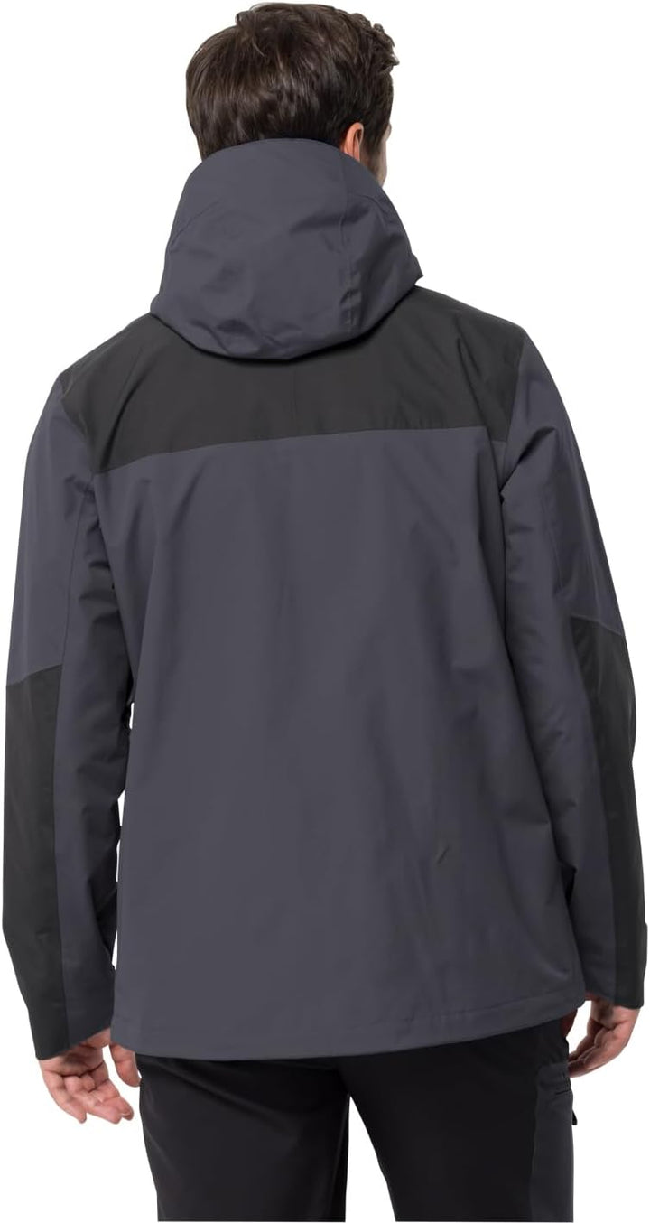 Jack Wolfskin Herren Jasper Flex Men Wetterschutzjacke L ebony, L ebony