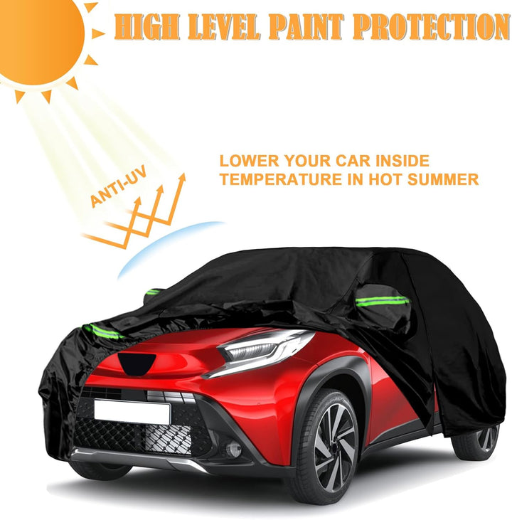 Autoabdeckung Wasserdicht Passend für Toyota Aygo X 2022-2024, Atmungsaktiv Vollgarage Autoplane für
