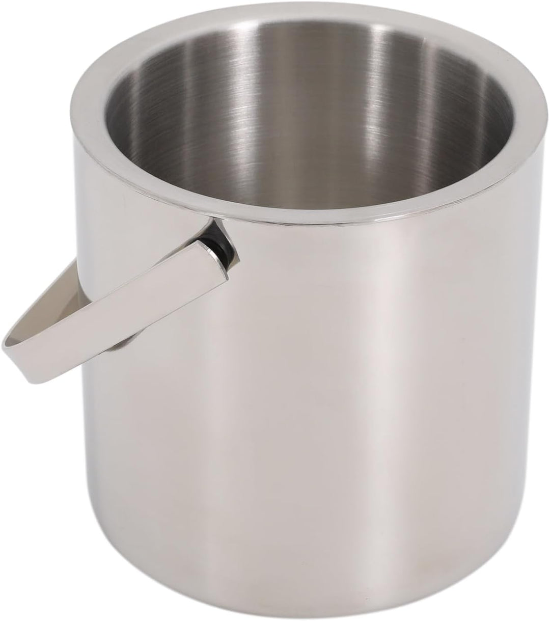 Eiswürfelbehälter mit Deckel 1,3L Edelstahl Eiskübel | Eiskübel mit Deckel aus 304 Edelstahl, doppel