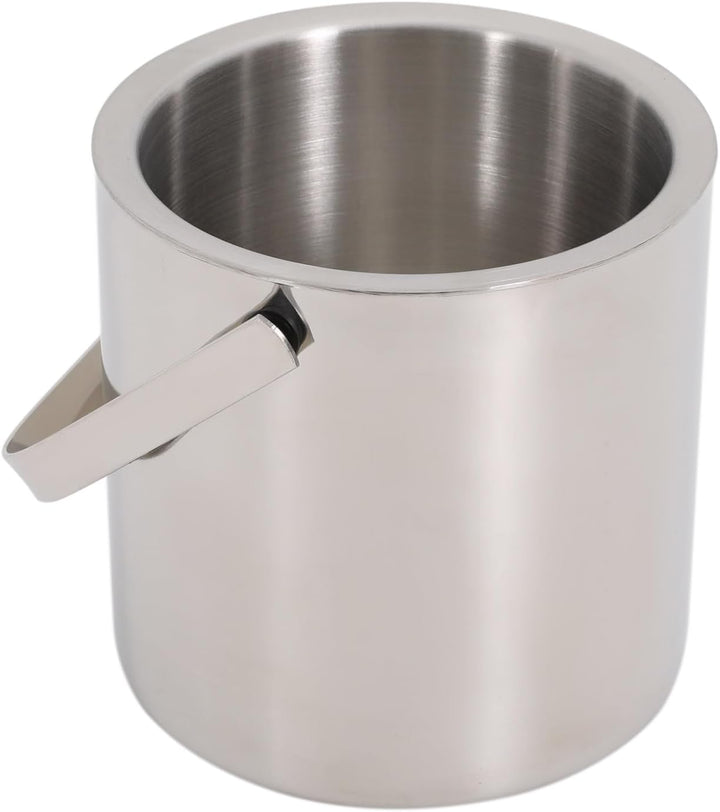 Eiswürfelbehälter mit Deckel 1,3L Edelstahl Eiskübel | Eiskübel mit Deckel aus 304 Edelstahl, doppel